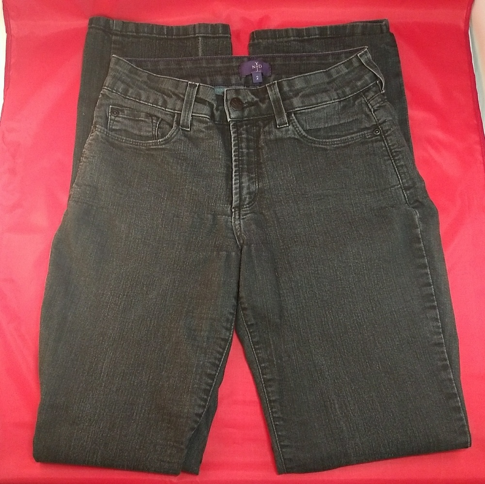 NYDJ Women's Black Stretchy Lift Tuck Jeans Size 2
